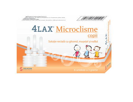 4Lax Microclisme copii x 6 unidoze Solacium Pharma