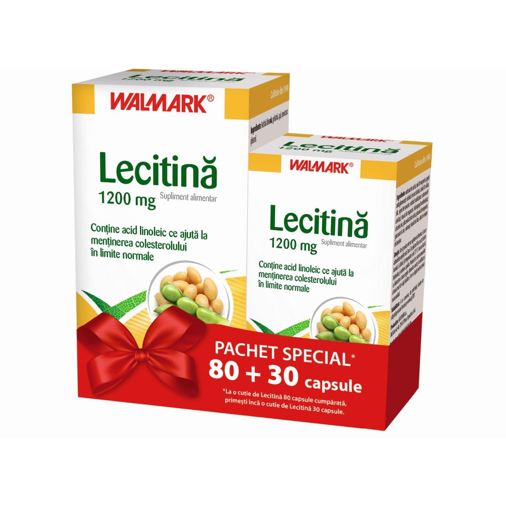 LECITINA 1200 MG OFERTA 80+30 COMPRIMATE CADOU