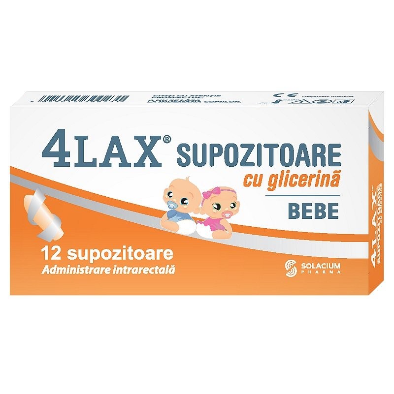 4LAX BEBE SUPOZITOARE CU GLICERINA x 12 BUC.