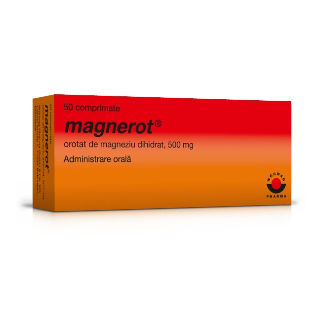 MAGNEROT 500 MG 50 COMPRIMATE