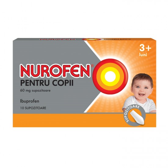 NUROFEN COPII 60 MG 10 SUPOZITOARE