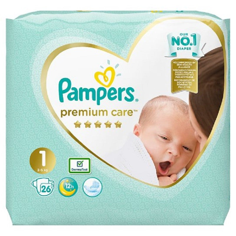 PAMPERS NR 1 PREMIUM 26 BUC