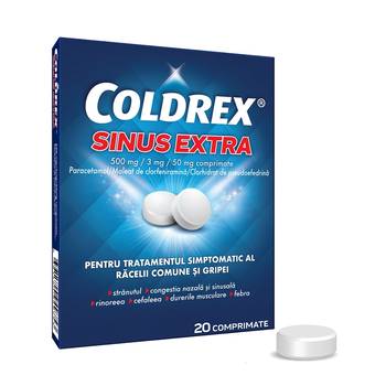COLDREX SINUS EXTRA 500MG/3MG/50MG 20 COMPRIMATE