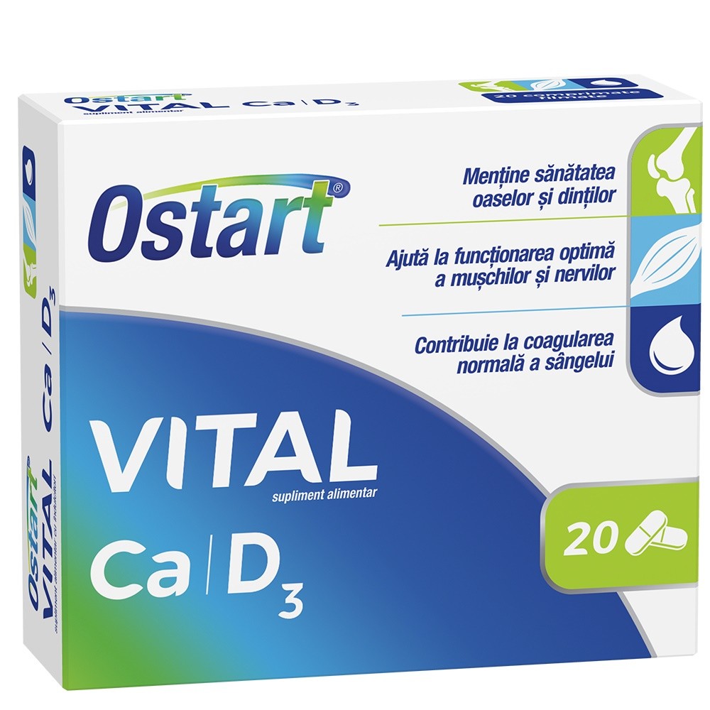 OSTART VITAL CA D3 20 COMPRIMATE