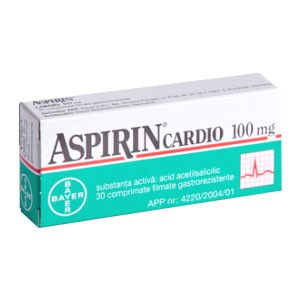 ASPIRIN CARDIO 100 MG 30 COMPRIMATE