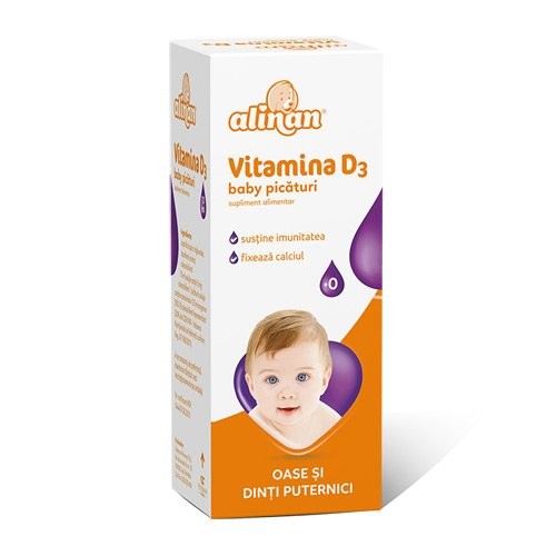 ALINAN VITAMINA D3 PICATURI 10 ML
