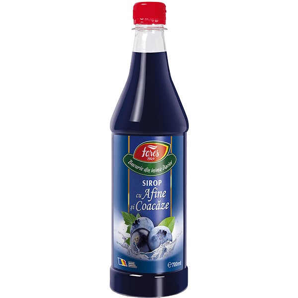 SIROP CU AFINE SI COACAZE 700 ML FARES