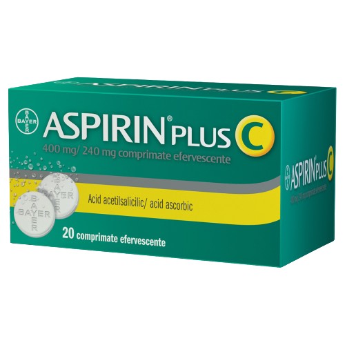ASPIRIN PLUS C 20 COMPRIMATE EFERVESCENTE