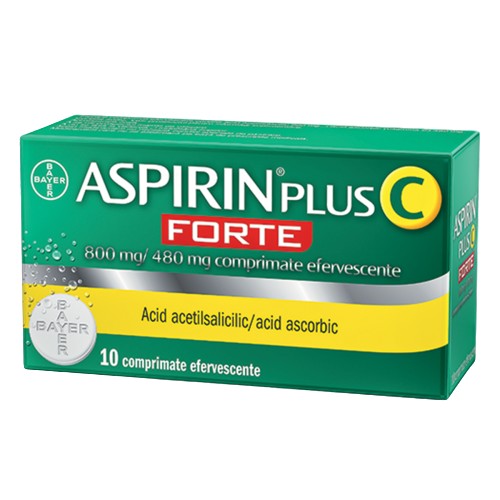 ASPIRIN PLUS C FORTE 10 COMPRIMATE EFERVESCENTE