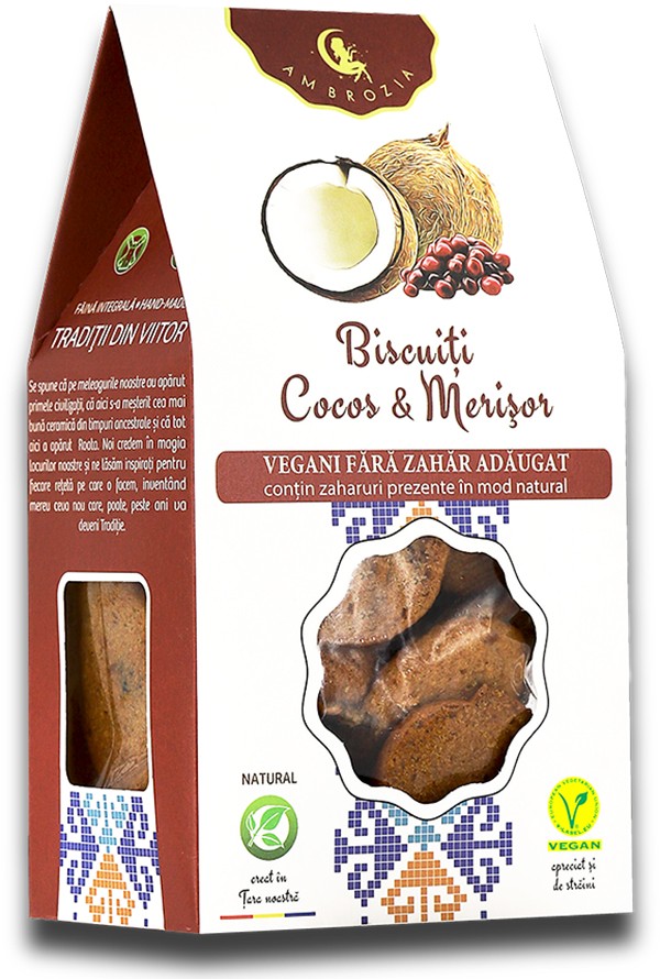 Biscuiți Cocos & Merișor - 150 g