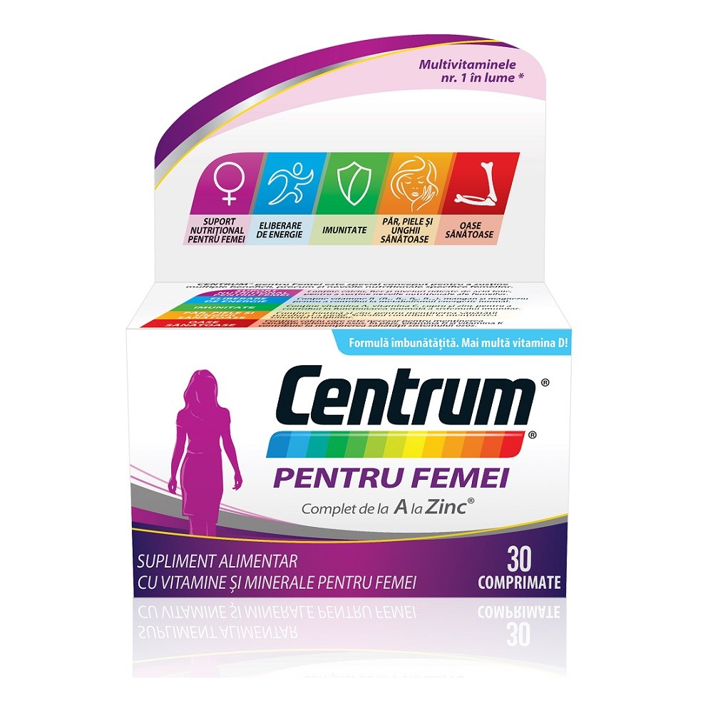 CENTRUM A-Z PENTRU FEMEI 30 COMPRIMATE